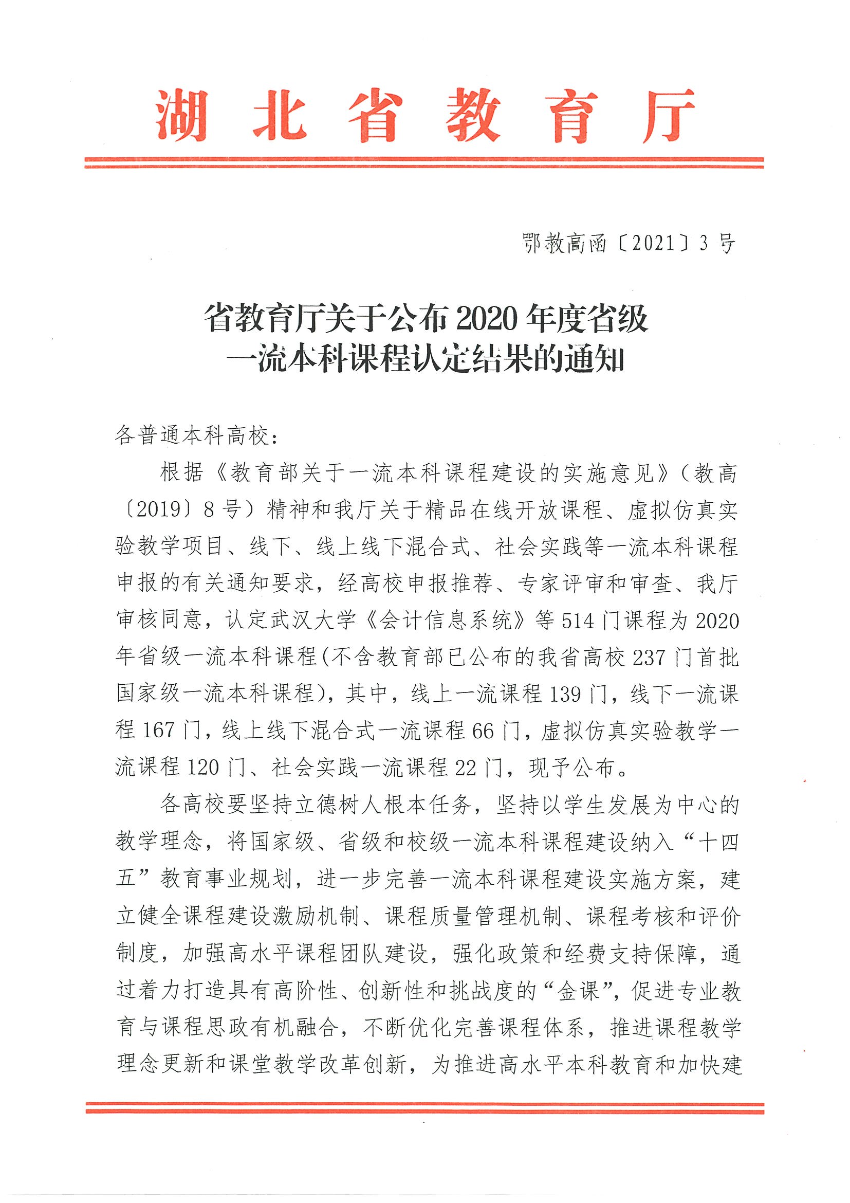 我校三门虚拟仿真实验教学课程入选2020年度省级一流本科课程